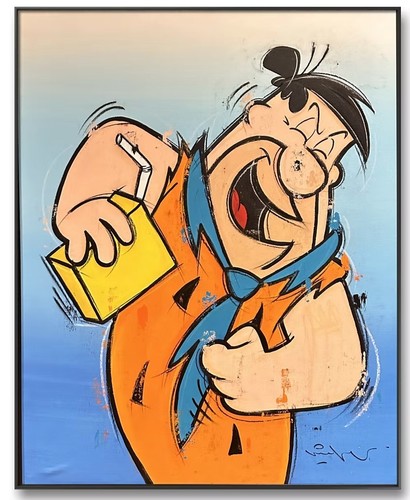 Fred feuerstein popart bild - fred,