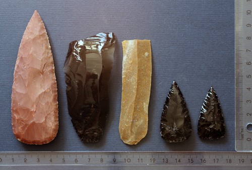 Feuerstein silex obsidian - silex,