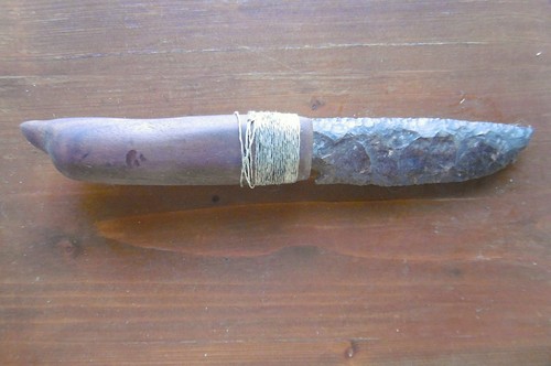 Messer aus feuerstein griff - messer,