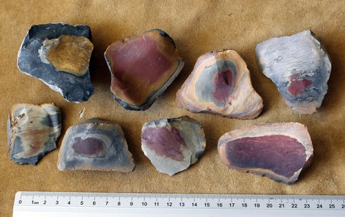 Roter feuerstein flint silex - roter,