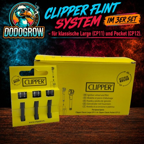 Clipper 3er set - 3er, flintsystem